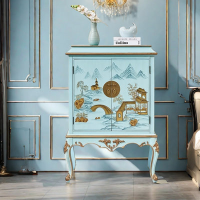 Armoire décorative moderne peinte à la main