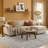  Washable Non-Slip Rug - Brown Striped Area Rug for Living Room, Bedroom, Dining Room, and Kitchen-116571154