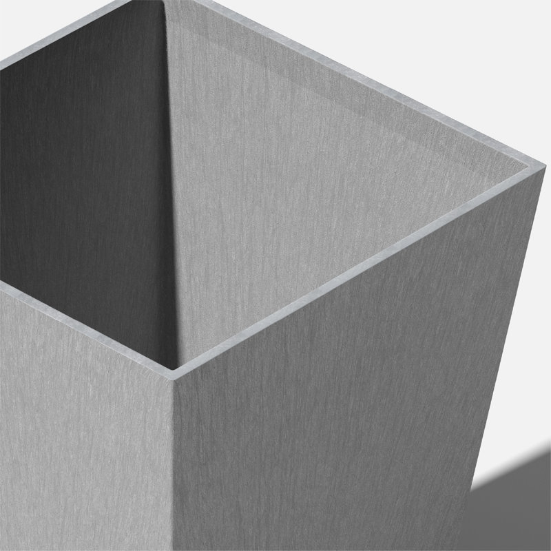 Pot à fleurs Pure Series Nobleton, Gris anthracite, H 18 po x l 16 po x P 16 po, Ensemble de 1