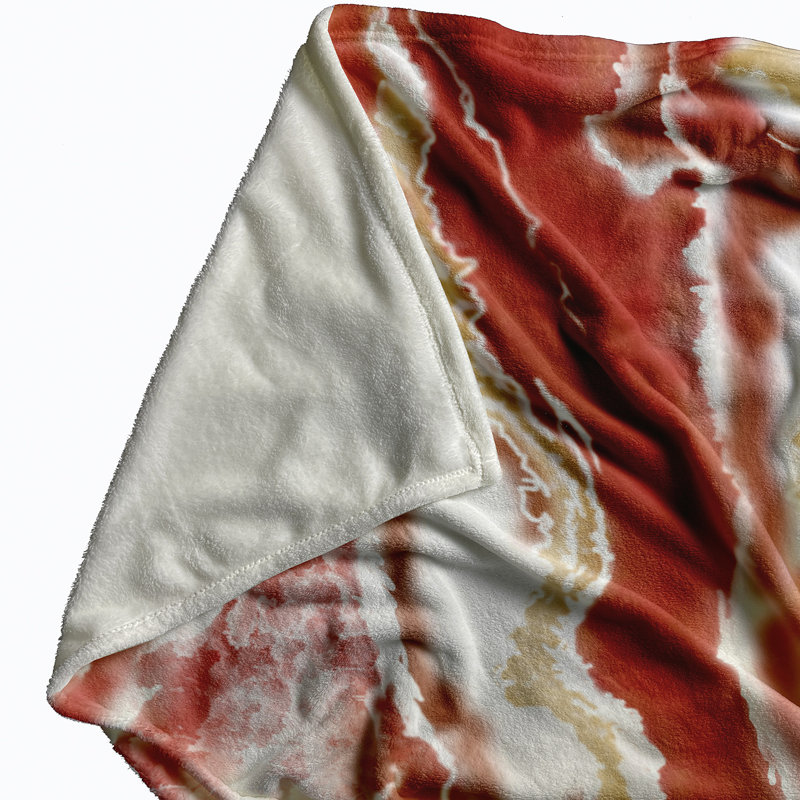 HH Revival Fleece Throw Blanket, 30" W x 40" L, 1.75, Orange