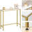 Narrow Console Table, 29.5" Small Entryway Table, Thin Sofa Table, Side Table, Display Table, For Hallway, Bedroom, Living Room, Foyer, White And Gold DW75XG01