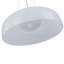 Grand luminaire suspendu moderne en or brossé 12,8 pouces avec abat-jour en verre blanc dôme - Plafonnier de hall d'entrée à hauteur réglable à intensité variable-128645703