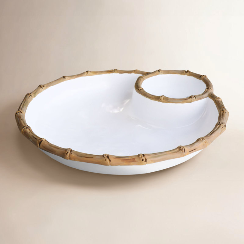 Vida Melamine Chips And Dip Platter