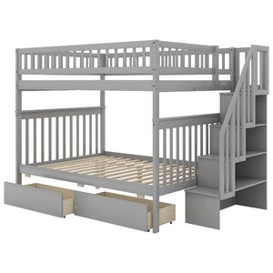 Sand & Stable Baby & Kids Northwest Kids Bunk Bed with Drawers ...