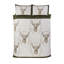 Stag & Wreath Winter Brushed Cotton Duvet Cover Set-1358939056-1358939070