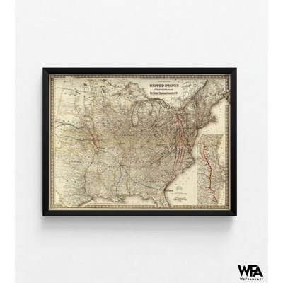 Fort Scott Topeka et Lincoln R R 1883, affiche de site historique, Kansas House Decor, carte du comté de Scott, carte de Fort Scott, impression d'affiche Topeka