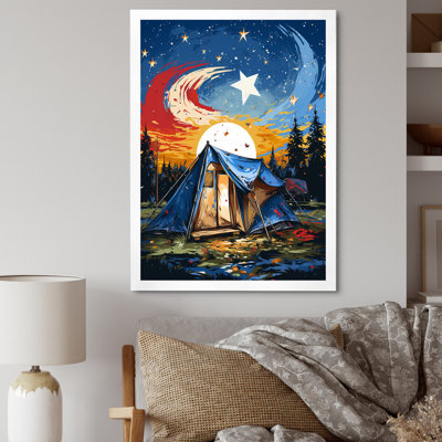 Prairie Camp Sunset Getaway 2 - camping, art mural