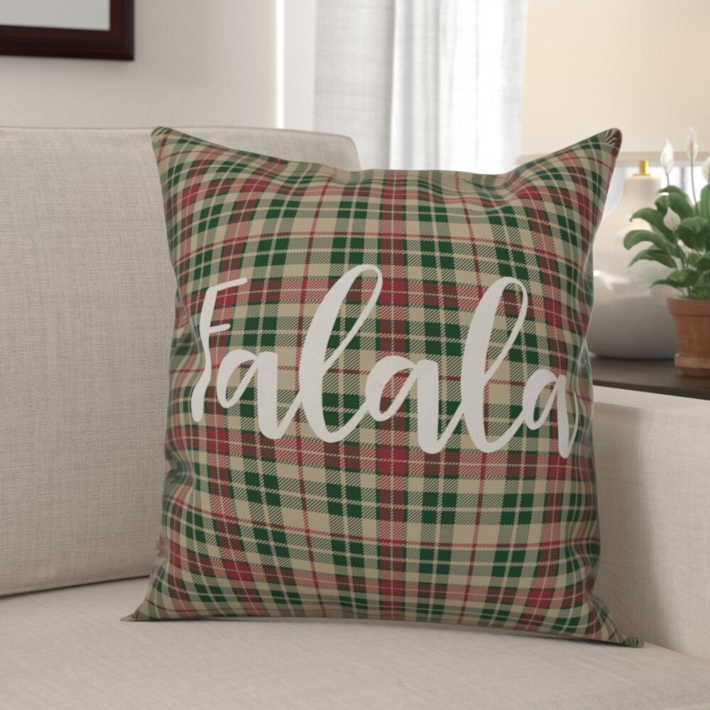 Christmas Pillows, Green Plaid Pillow Cover, Tartan Pillow Covers