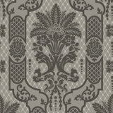 Columnar Bloom - Umber Ink Wallpaper