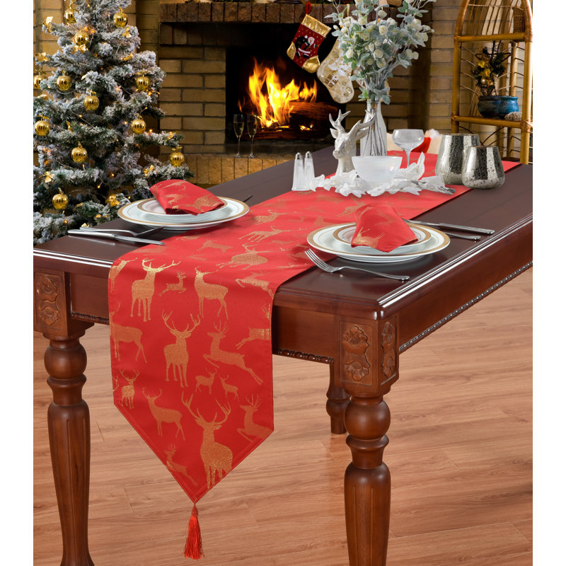LARGE STAG Pomona TABLECLOTH, 137cm W x 183cm L