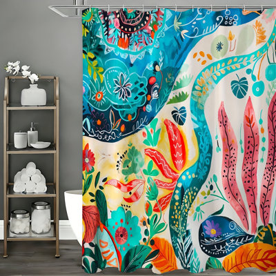 Rideaux de douche avec crochets inclus