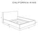 Allis Upholstered Wingback Bed