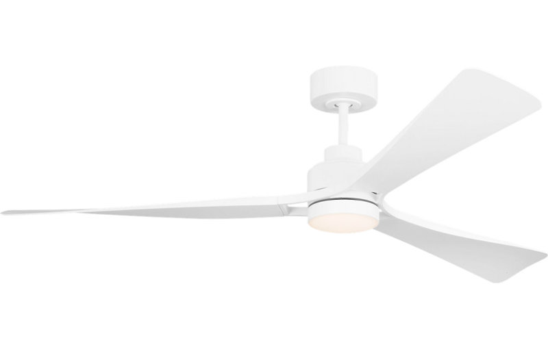 Trillium Smart 60 LED Ceiling Fan, Matte White, Matte White