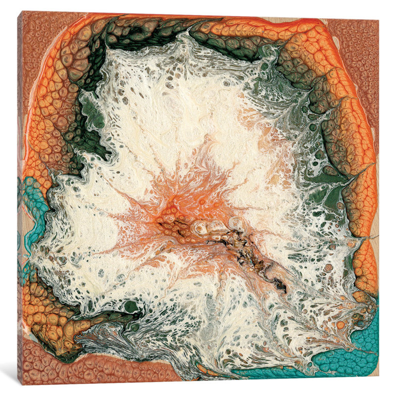 « caldera ii », impression sur toile, H 12 po x l 12 po x P 1,5 po, Toile tendue, Pas de tapis
