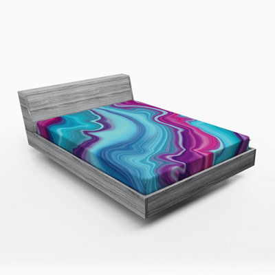 Microfiber Abstract Fitted Sheet
