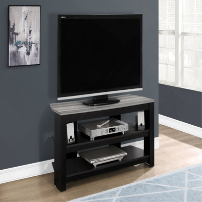 Meuble télé, console de 42 po, meuble multimédia, tablettes de rangement, salon, chambre à coucher, contemporain, moderne