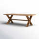 Medlock 86.5'' Wood Outdoor Dining Table
