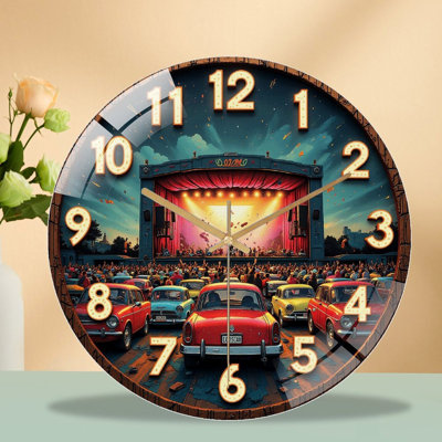 Horloge murale rétro 12 po