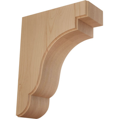 3 1/2"W x 8 1/2"D x 11"H Bedford Bracket, Alder (2-Pack)