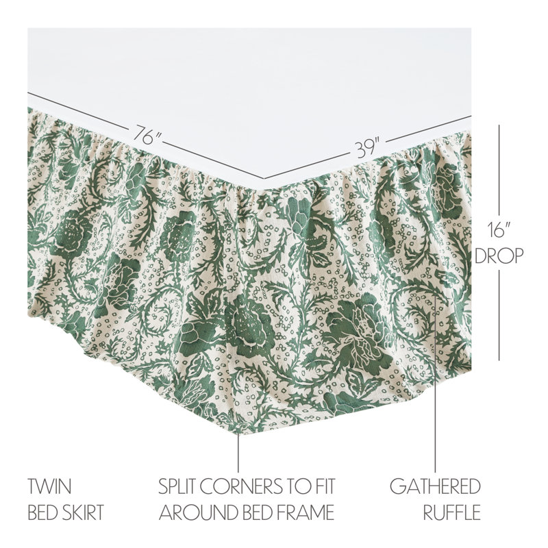 Dorset Ruffled Bed Skirt, Twin