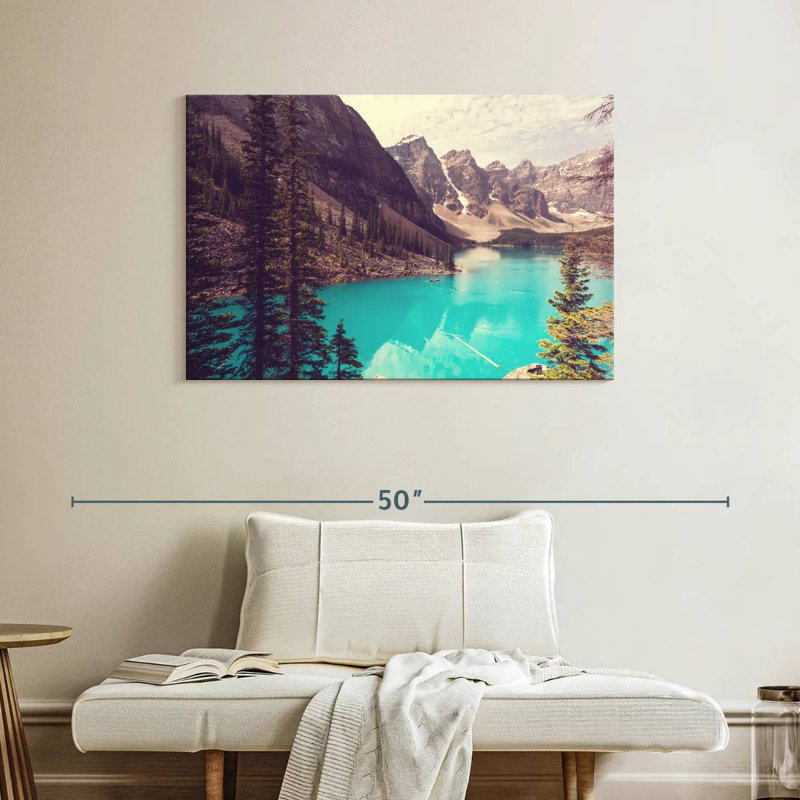 Lac Moraine d'Alvord Canada, H 26 po x l 39 po