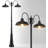 Dusk To Dawn Outdoor Lamp Post Light, 2-Head Hardwired Fixture