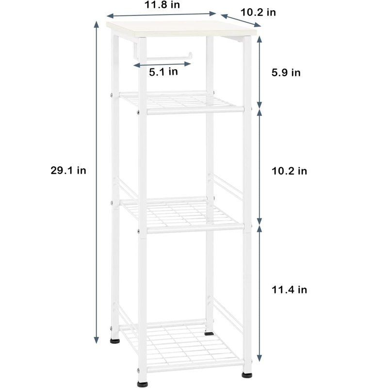 Bathroom Shelves, White/Beige