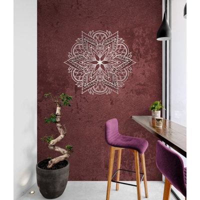 Metal Mandala Abstract Wall Hanging Decor, Creative Floral Metal Wall Art Home Decoration