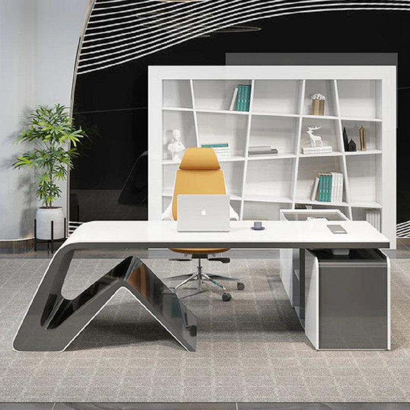 Chrisanne Executive Desk, 75cm H x 240cm W x 90cm D, Right