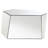 Mirrored Abstract Geometric Coffee Table Silver