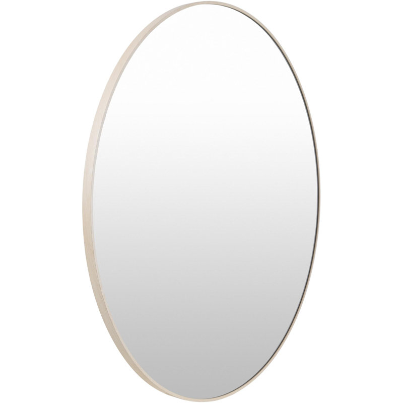 Miroir Destefano Essence, 40 po x 40 po, Chêne blanchi