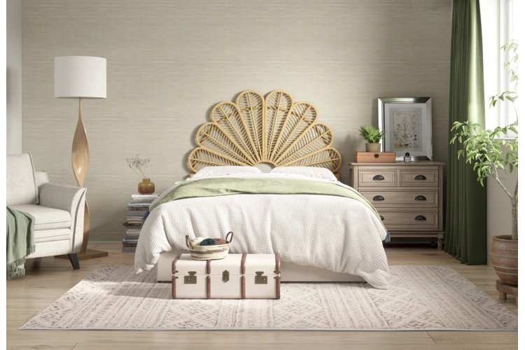 sage green bed sheets in neutral room