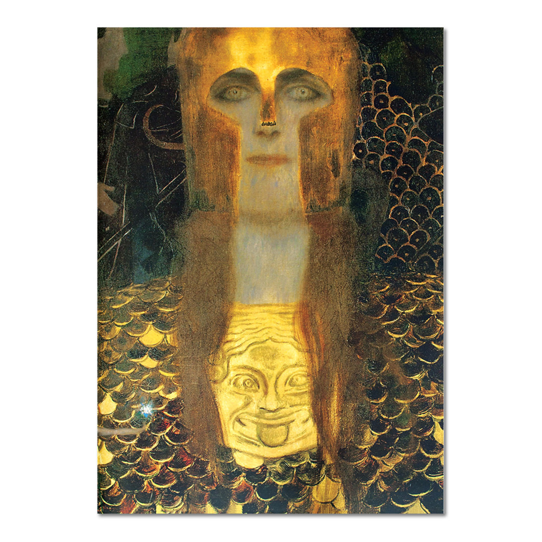 Kunstdruck Nahaufnahme der Pallas Athene von Gustav Klimt