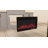 82“W Adjustable Flame Electric Fireplace, Double - Side Closed Cabinets + Press Drawer, Practical & Aesthetic