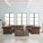 Huskins Faux Leather Sectional Symmetrical
