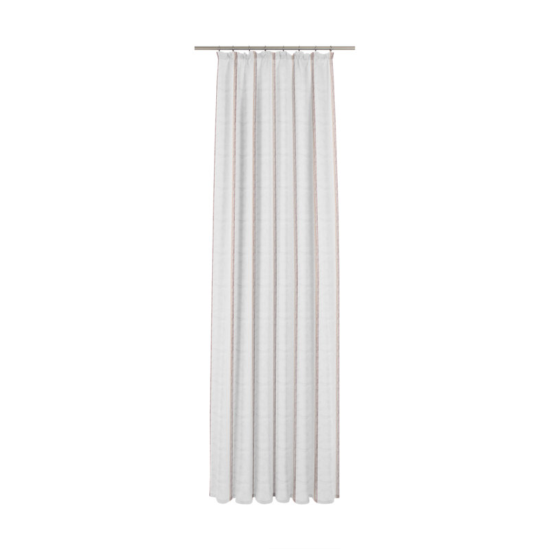 Mosby Tab Top Semi Sheer Curtain, 750 W x 245 D cm