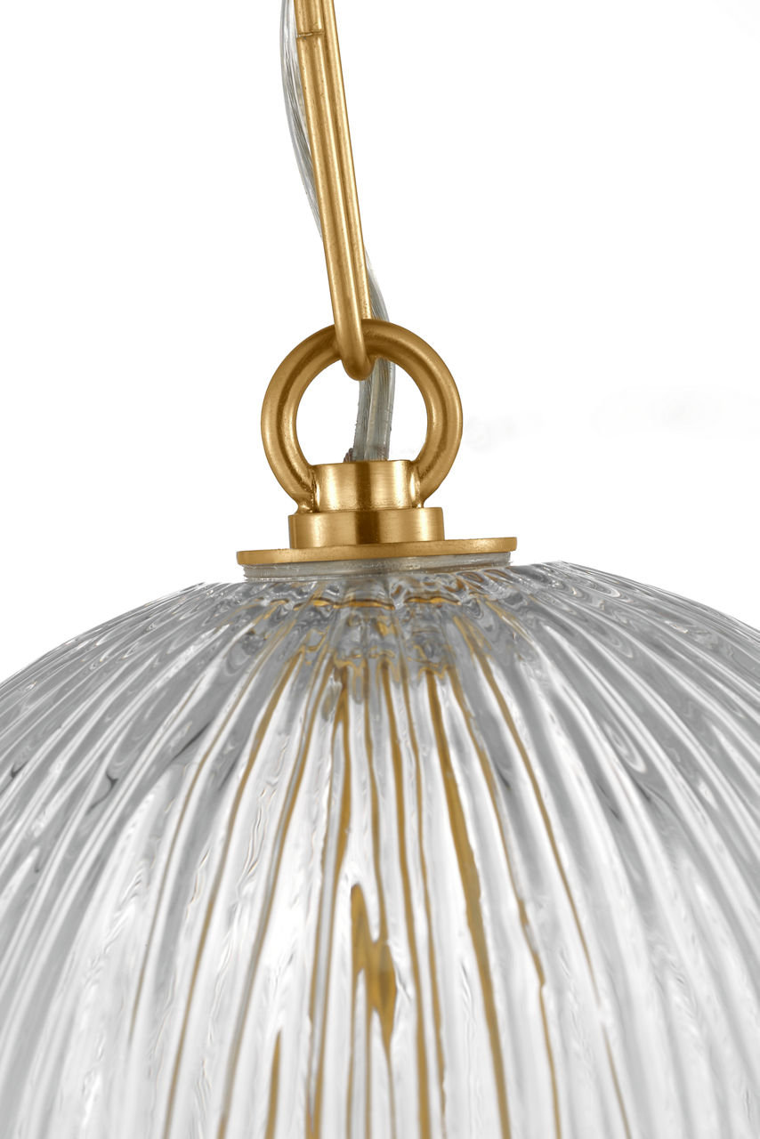 Serafina 11 Pendant, Burnished Brass