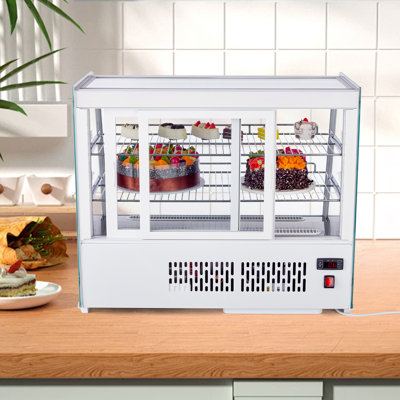Réfrigérateur commercial de 5,3 pieds cubes - Refroidisseur à pâtisserie et à comptoir de comptoir - Éclairage à DEL