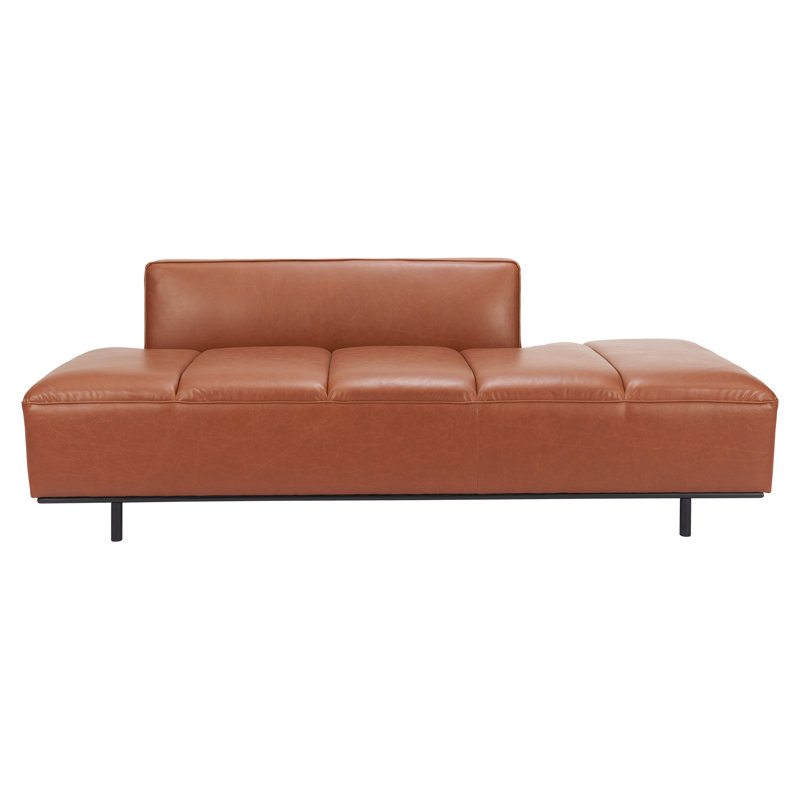 Divinity Upholstered 79.1'' Sofa, Brown Leather