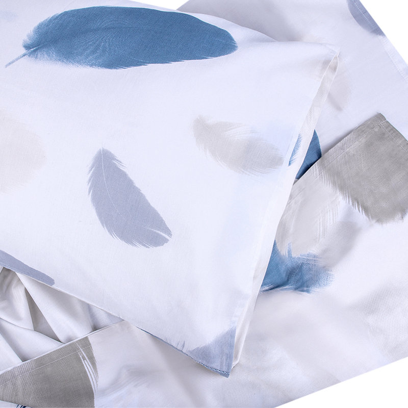 Sateen Abstract Sheet Set, Twin Sheet Set with 2 Pillowcases