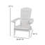 Chaise Adirondack pliante en résine Balasi-733173680