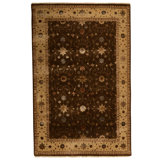 Hand Woven Silk and Wool Oriental Area Rug