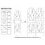 Ensemble de 2 treillis de jardin antirouille 71 po x 19,7 po, support pour plante d'extérieur, décor floral, noir, installation facile, support, méthode simple-896970989