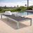 Marlin Modern Aluminum Outdoor Reclining Chaise Lounge - Weather-Resistant Sling Patio Chair for Poolside & Sunbathing-1144162226-1144162235