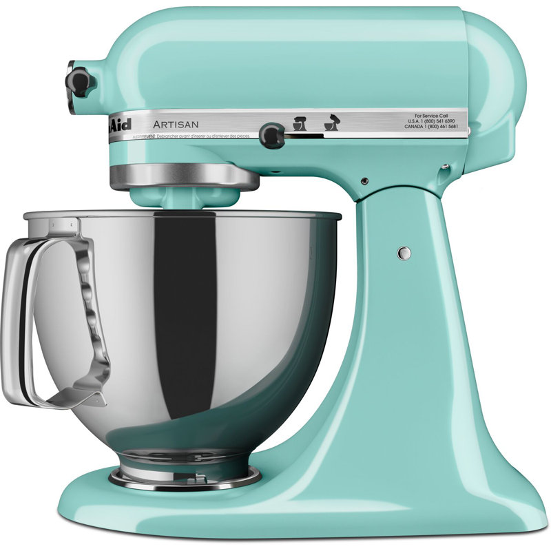 Batteur sur socle inclinable de 325 watts KitchenAid en bleu eau minérale KitchenAid