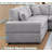 Upholstered 6-seater Chenille Modular Sofa With Oversized Movable Ottoman & Plush Cushions-464773177