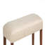 Ensemble de meubles Mid-Century rembourrés et moelleux en bois chaleureux pour salle à manger