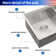 33'' L Undermount Double Bowl Stainless Steel Kitchen Sink