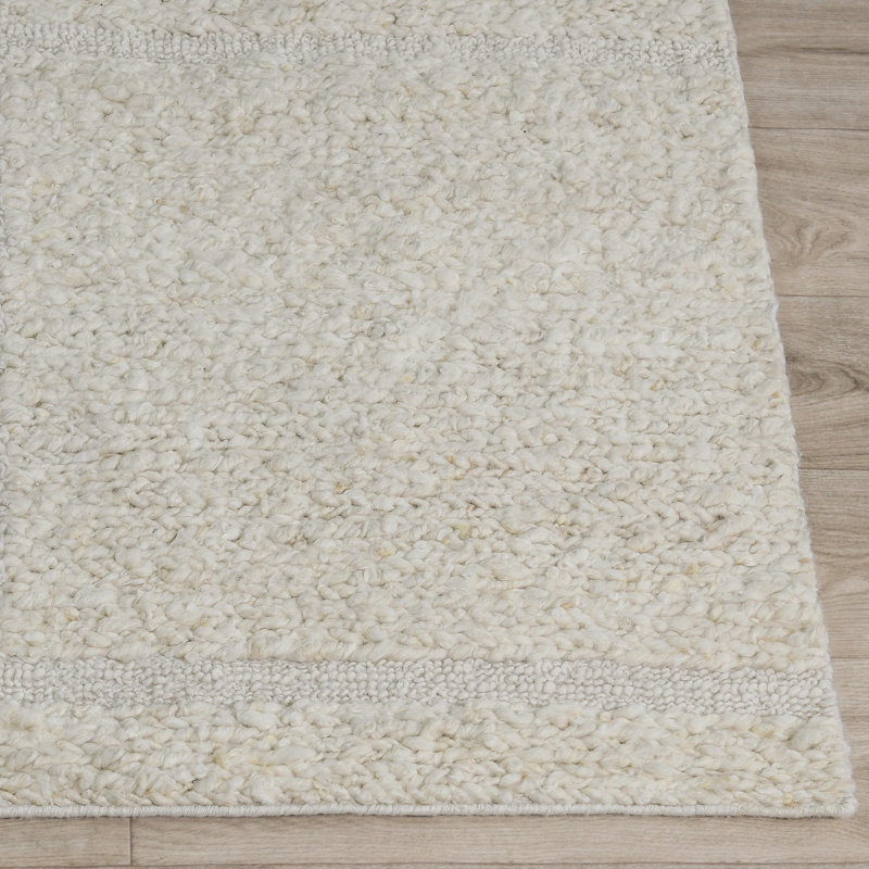 Tapis décoratif en laine tissé à la main Sinclair, Rectangulaire 2 pi x 3 pi