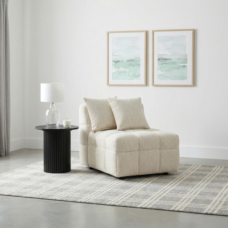 Chaise sans accoudoirs rembourrée Watter